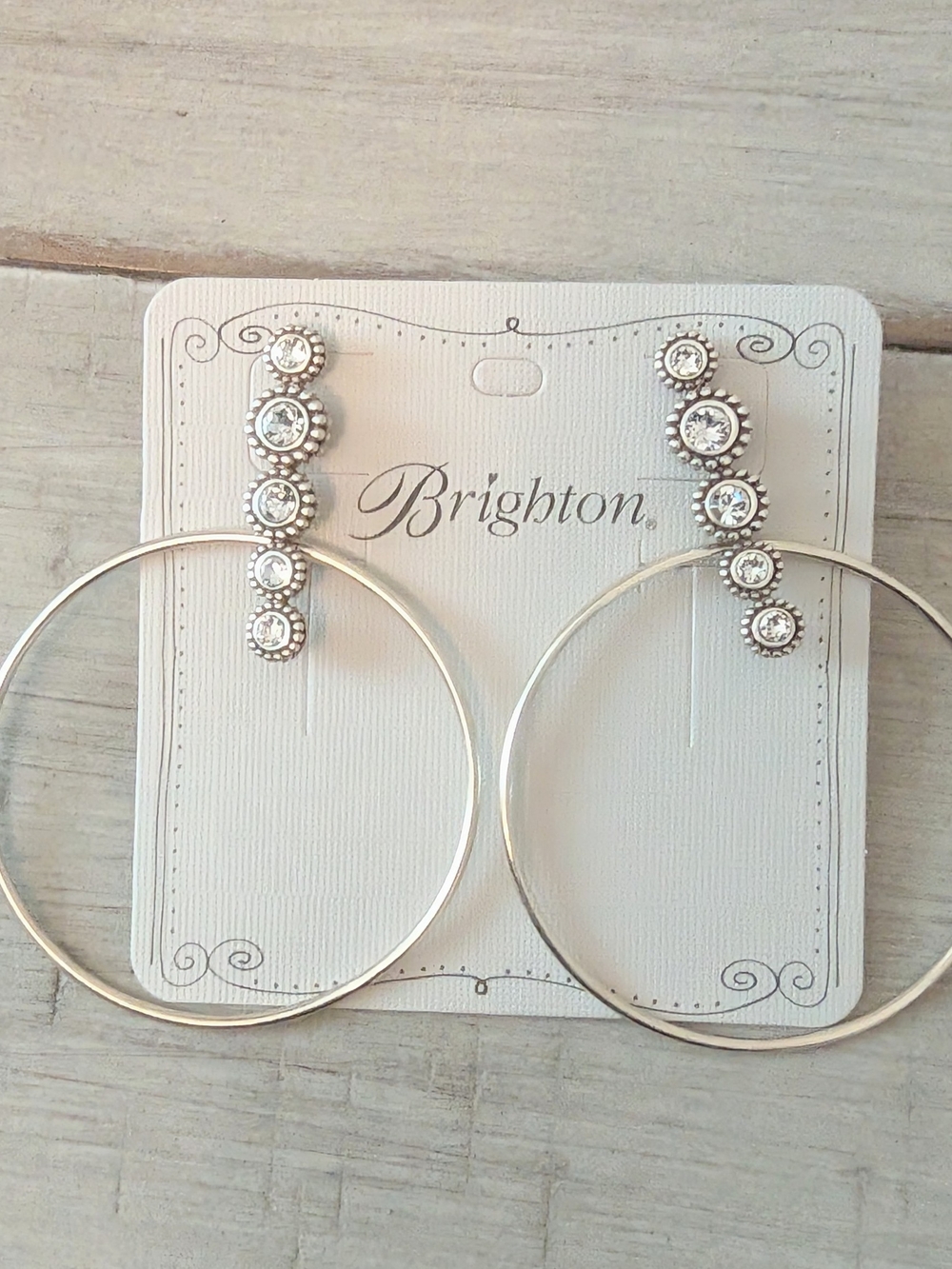 Brighton Twinkle Large Hoop Post Earrings